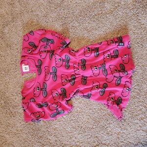 Little Man Happy Pink Floral Romper Kids 6/7